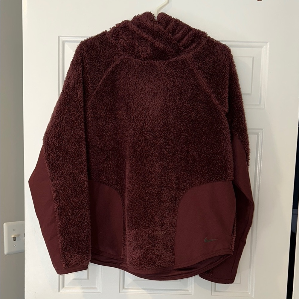 Nike Burgundy Fleece Hoodie